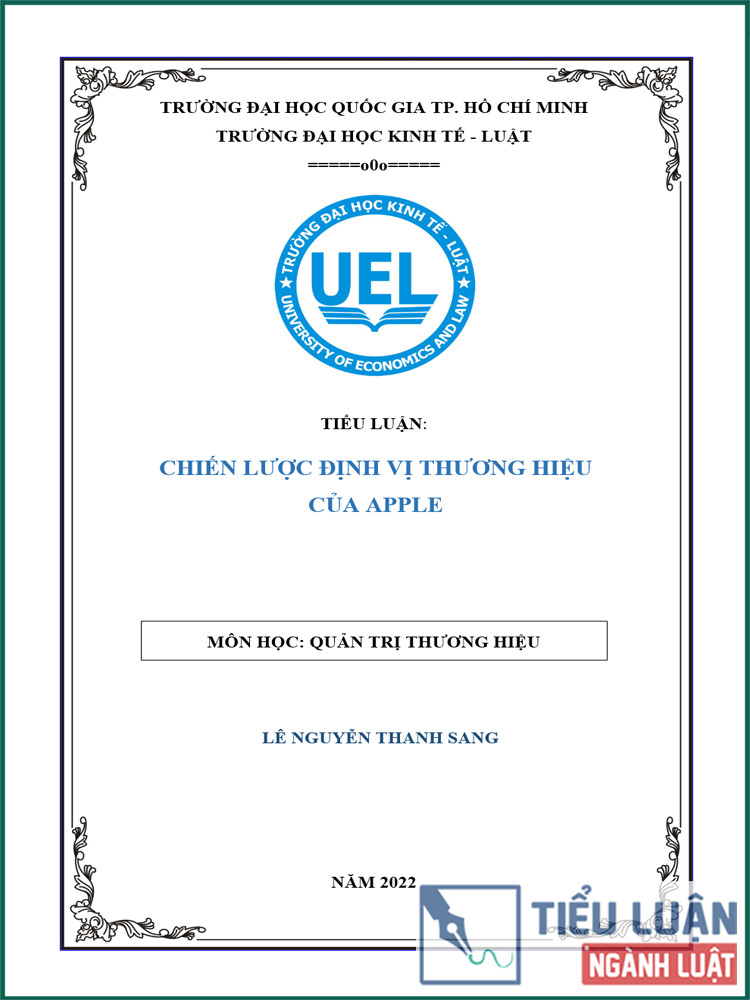 [Tiểu luận 2022] Chiến lược định vị thương hiệu của Apple