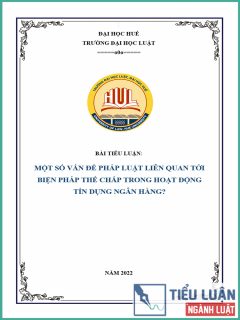 [Tiểu luận 2021] Một số vấn đề pháp luật liên quan đối với biện pháp cầm cố tài sản trong hoạt động vay vốn tại ngân hàng thương mại