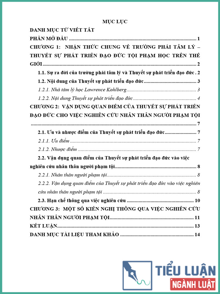 [Tiểu luận 2021] Phân tích trường phái tâm lý và sự vận dụng cho việc nghiên cứu về nhân thân người phạm tội