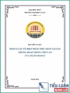 [Tiểu luận 2021] Pháp luật về biện pháp thế chấp tài sản trong hoạt động cho vay của ngân hàng