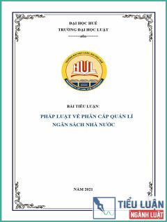[Tiểu luận 2021] Pháp luật về phân cấp quản lý ngân sách nhà nước