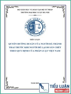 [Tiểu luận 2022] Quyền hưởng di sản của người đã thành thai trước khi người để lại di sản chết theo quy định của Pháp luật Việt Nam