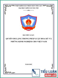 [Tiểu luận 2022] Quyền im lặng trong pháp luật Hoa Kỳ và những kinh nghiệm cho Việt Nam