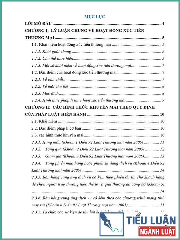 [Tiểu luận 2022] Trình bày khái niệm và đặc điểm của hoạt động xúc tiến thương mại? Phân tích các hình thức khuyến mại theo quy định của pháp luật hiện hành? Liên hệ thực tế để lấy ví dụ minh hoạ?