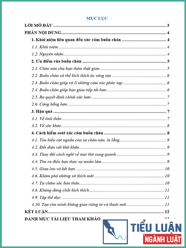 [Tiểu luận 2022] Ưu điểm, hạn chế, cách kiểm soát của xúc cảm buồn chán