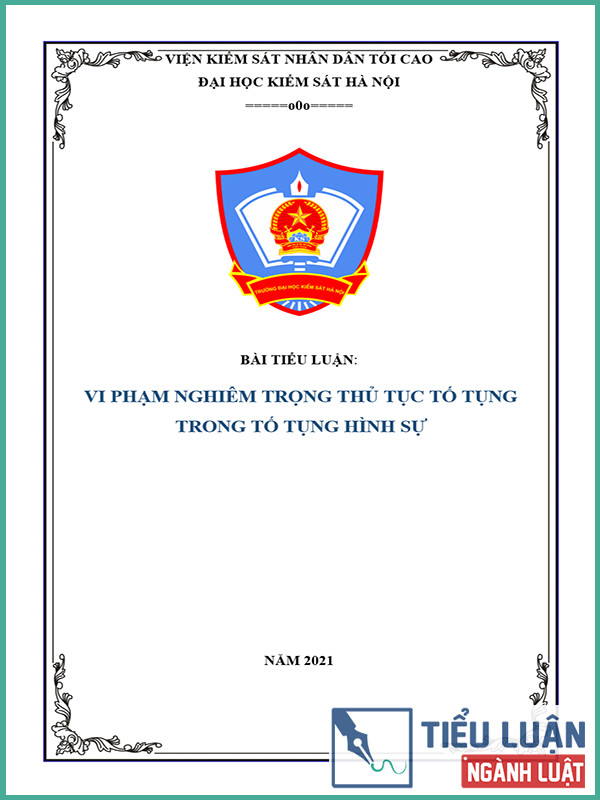 [Tiểu luận 2021] Vi phạm nghiêm trọng thủ tục tố tụng trong tố tụng hình sự