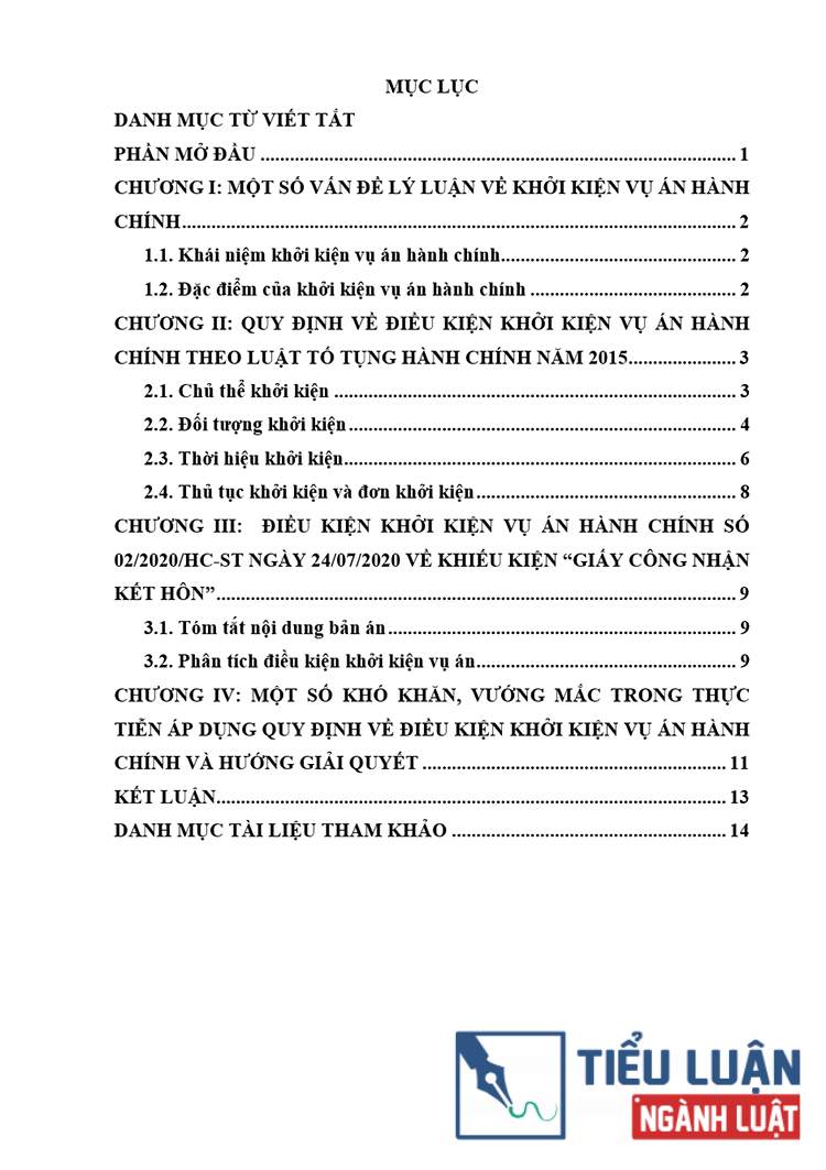 B0148 phan tich dieu kien khoi kien vu an hanh chinh theo quy dinh cua ltthc nam 2015 2