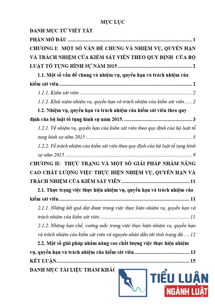 B0161 phan tich nhiem vu quyen han va trach nhiem cua kiem sat vien theo quy dinh cua bo luat to tung hinh su 2