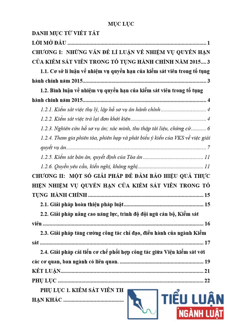 B0164 phap luat ve nhiem vu quyen han cua kiem sat vien trong to tung hanh chinh nam 2015 2