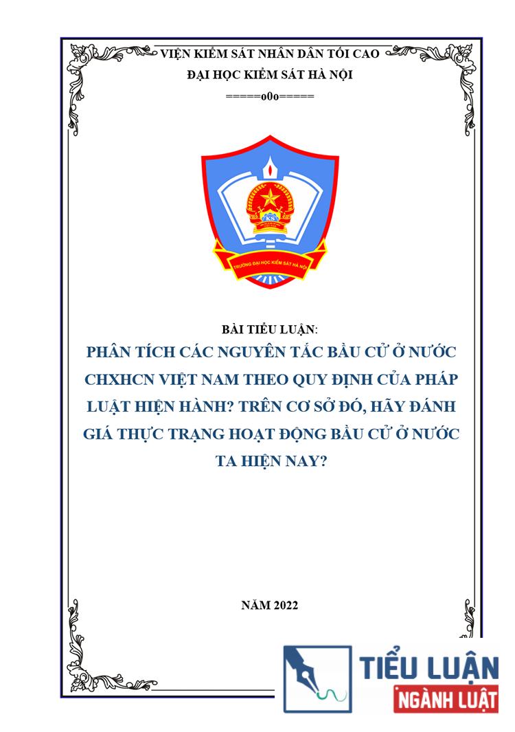 B0165 phan tich cac nguyen tac bau cu o viet nam 1