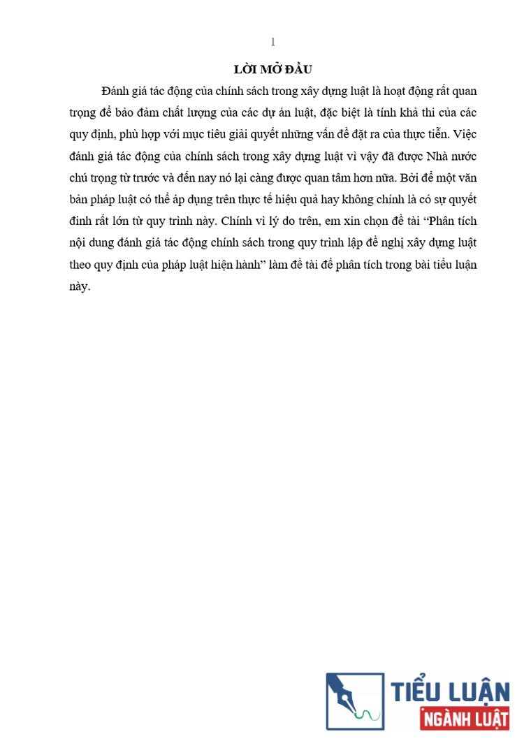 B0211 phap luat ve danh gia tac dong cua chinh sach trong quy trinh lap de nghi xay dung luat 3