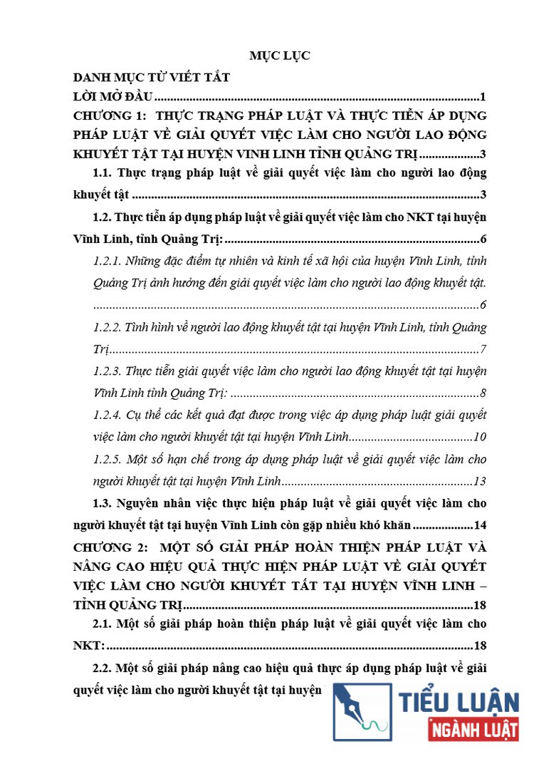 B0216 phap luat ve giai quyet viec lam cho nguoi lao dong khuyet tat 2