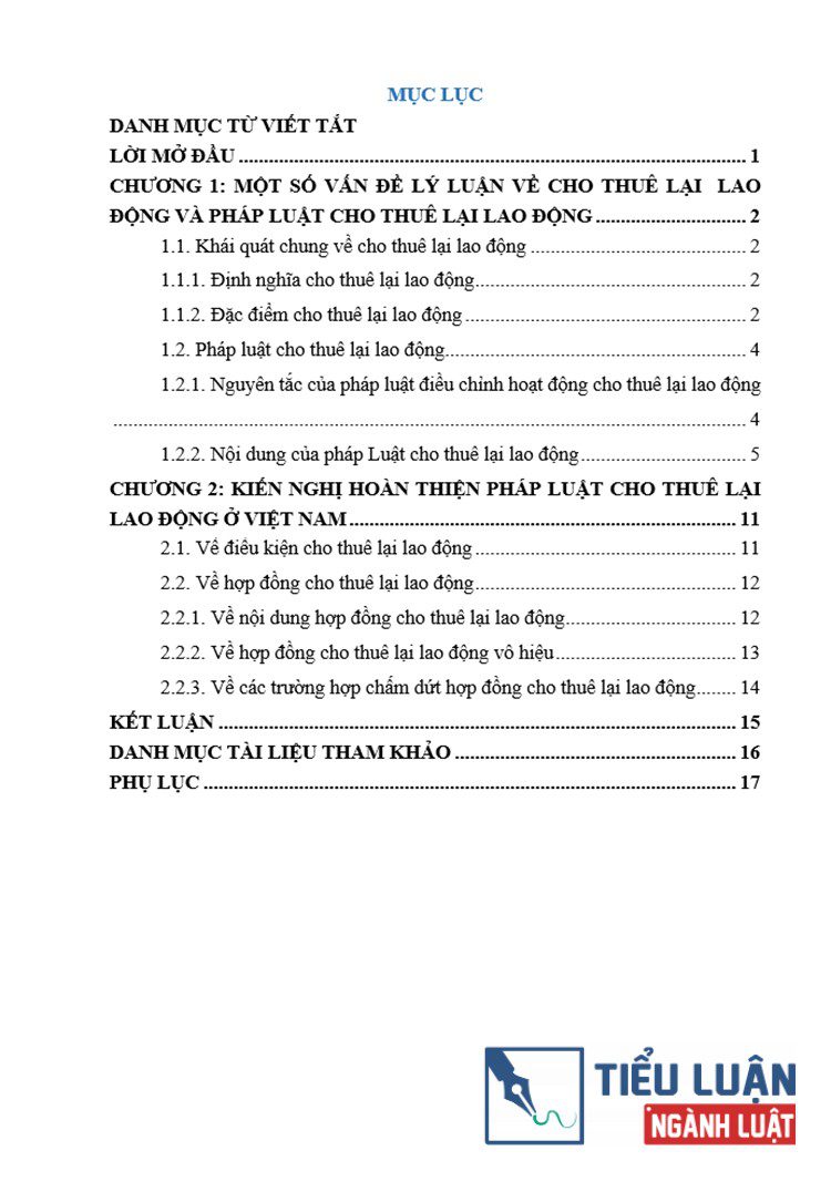 phan tich cac quy dinh phap luat ve cho thue lai lao dong va de xuat kien nghi 2