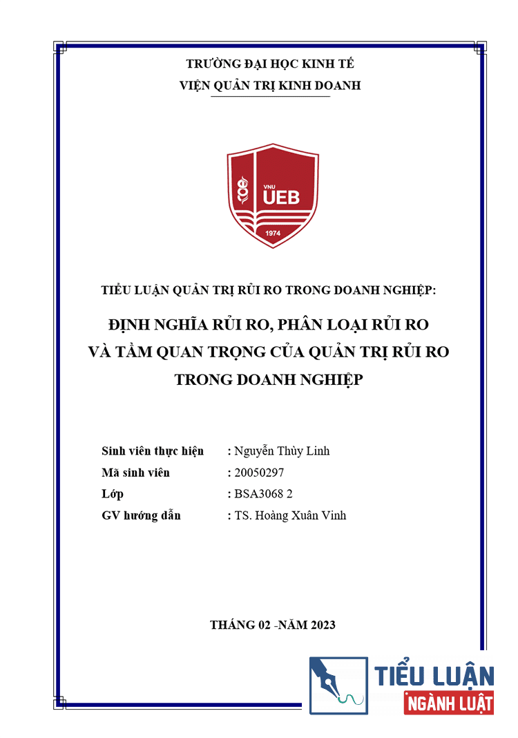 dinh nghia rui ro phan loai rui ro va tam quan trong cua quan tri rui ro trong doanh nghiep 1