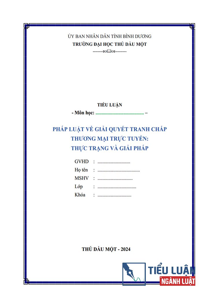 phap luat ve giai quyet tranh chap thuong mai truc tuyen 1