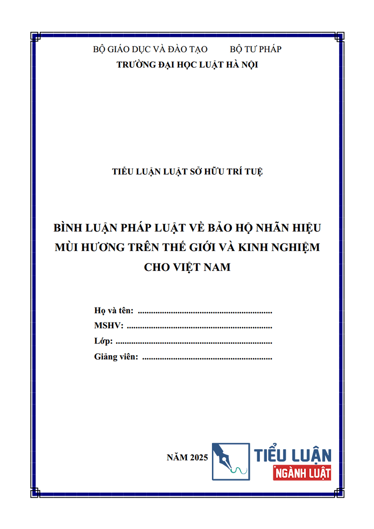 binh luan phap luat ve bao ho nhan hieu mui huong tren the gioi va kinh nghiem cho viet nam 1