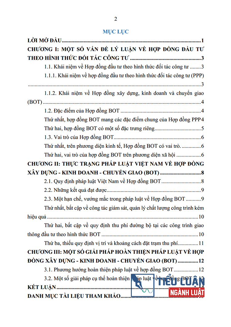 binh luan phap luat ve hinh thuc dau tu doi tac cong tu bang hop dong bot thuc trang va giai phap 2