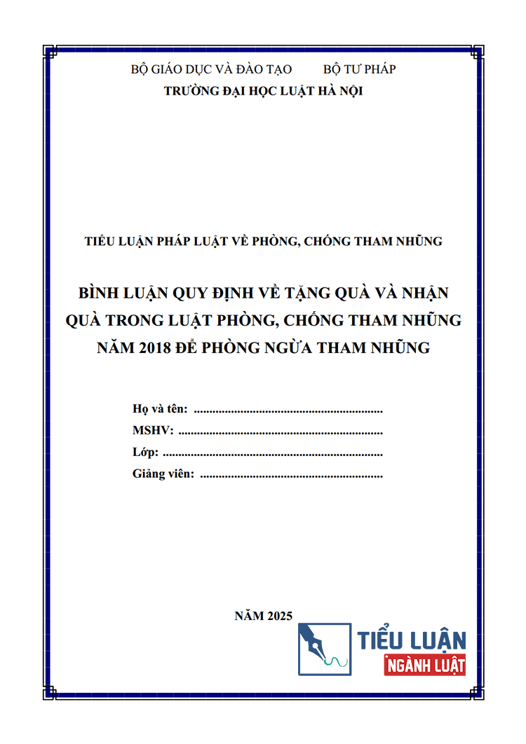 binh luan quy dinh ve tang qua va nhan qua trong luat phong chong tham nhung nam 2018 1