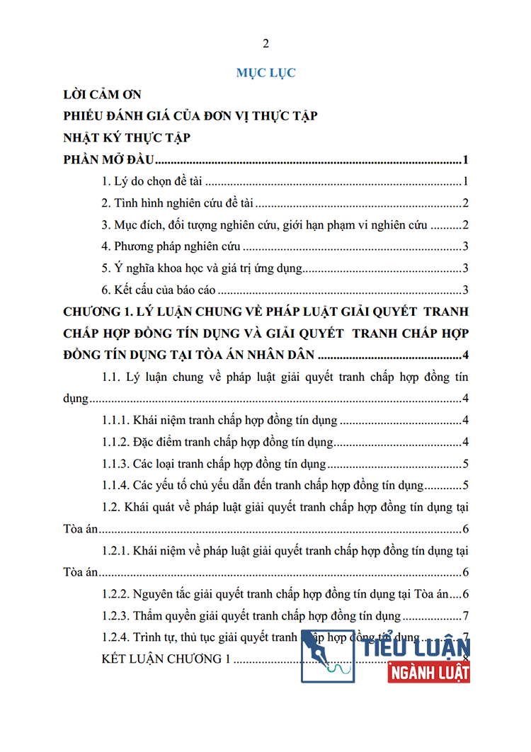 giai quyet tranh chap ve hop dong tin dung tai toa an va thuc tien tand tp di an 2