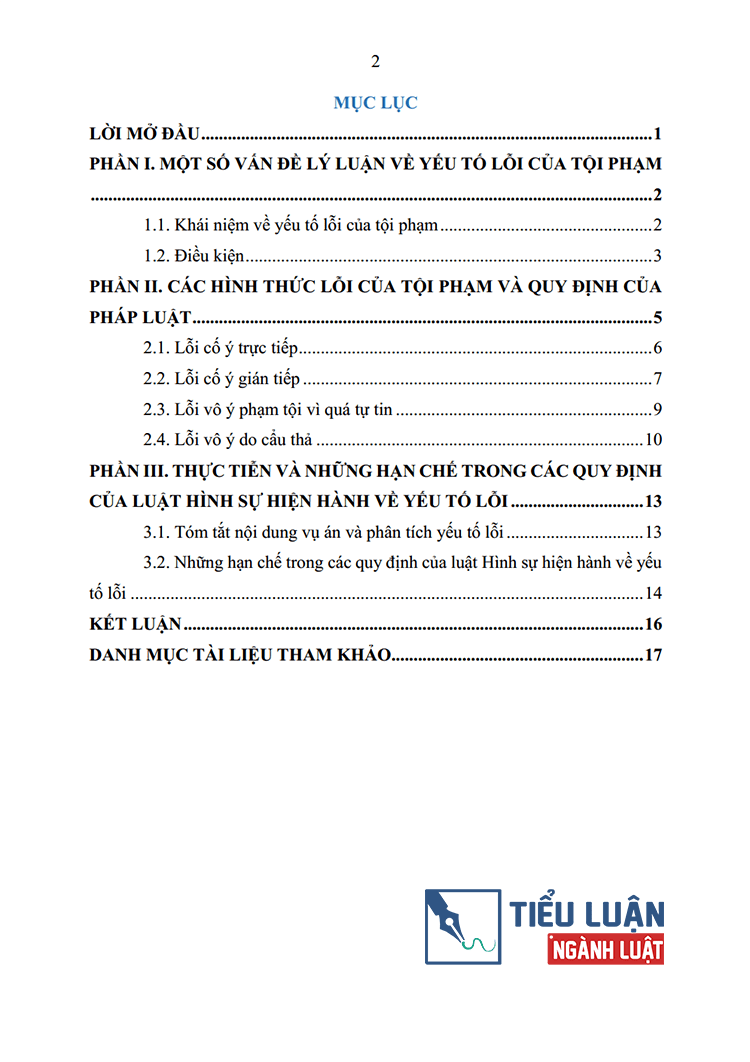 mot so van de li luan va quy dinh cua phap luat ve yeu to loi trong luat hinh su hien hanh 2