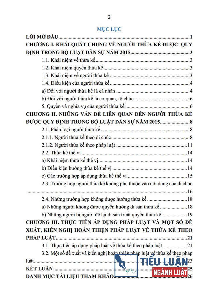 nguoi thua ke theo bo luat dan su nam 2015 2