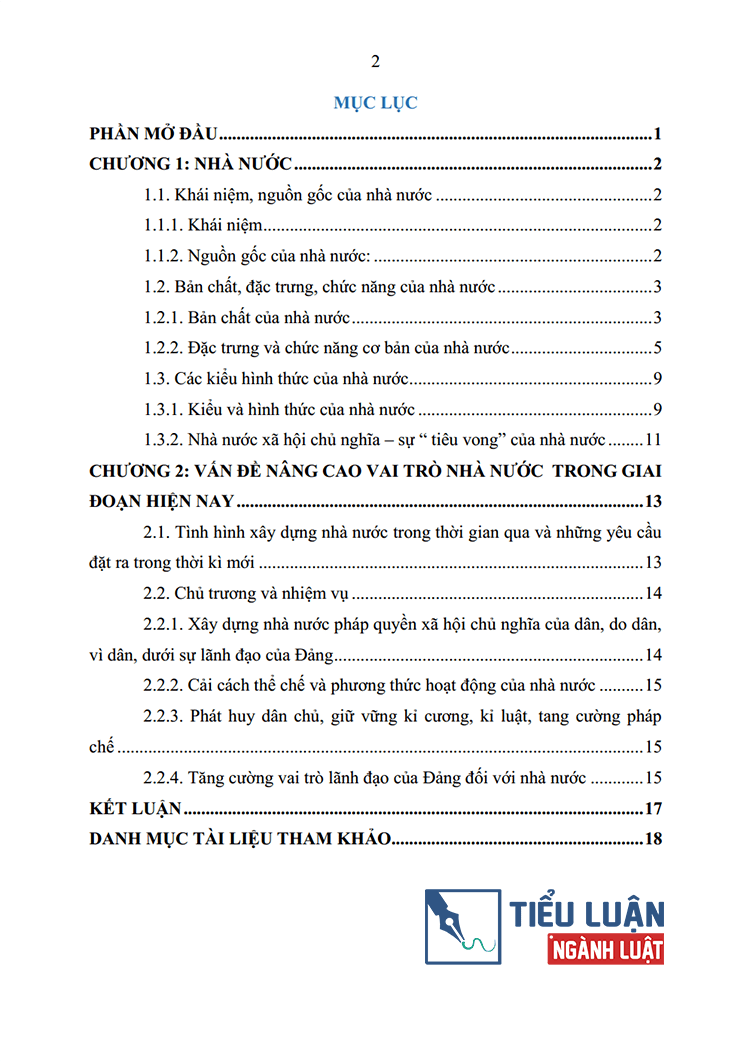 nha nuoc va van de nang cao vai tro cua nha nuoc trong dieu kien hien nay o nuoc ta 2