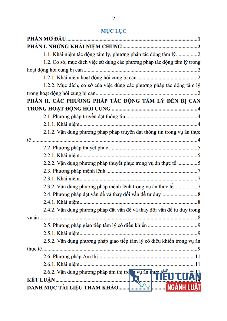 phan tich cac phuong phap tac dong tam ly den bi can trong hoat dong hoi cung 2