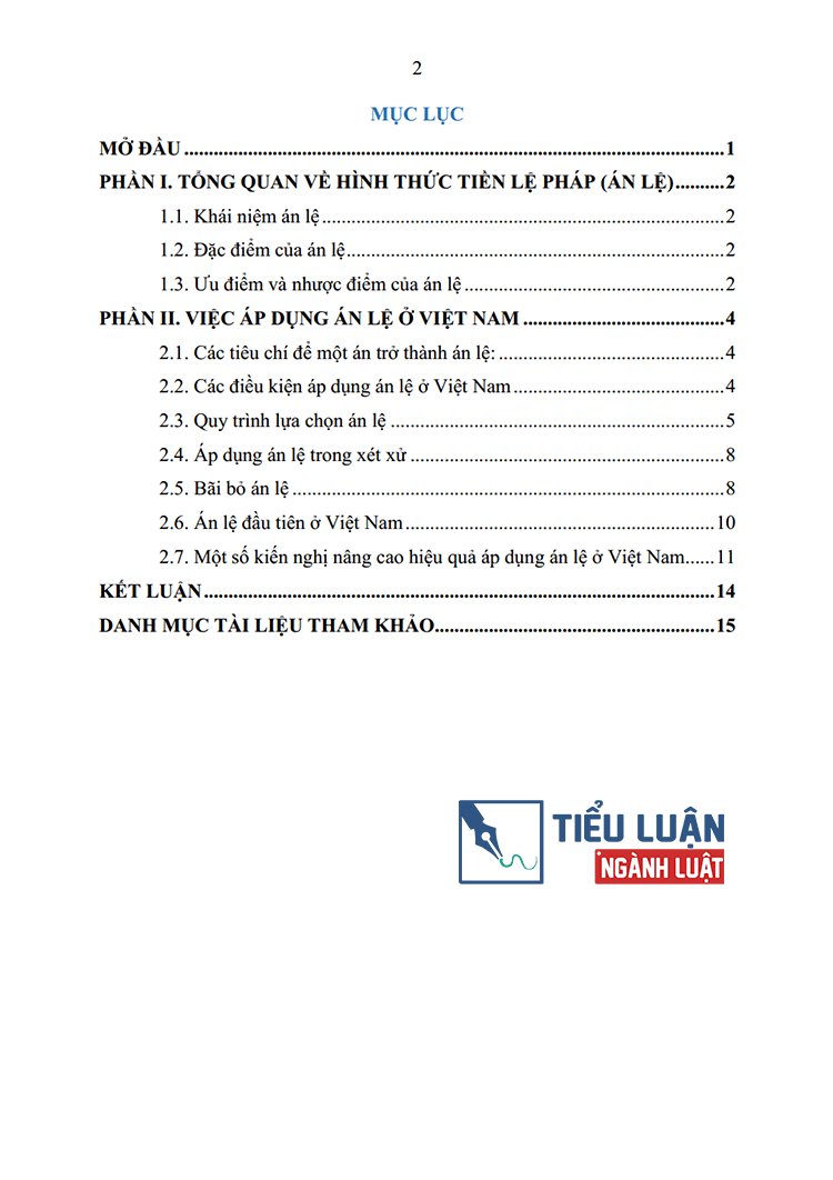 phan tich hinh thuc phap luat tien le phap an le o viet nam hien nay 2