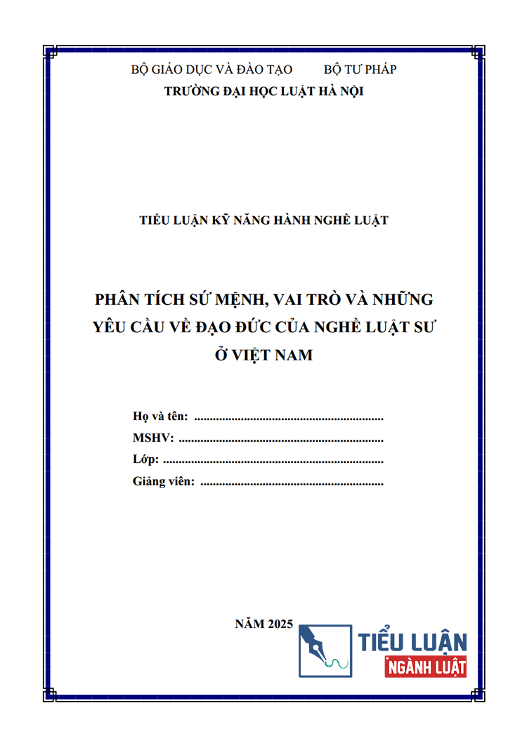 phan tich su menh vai tro va nhung yeu cau ve dao duc cua nghe luat su o viet nam 1