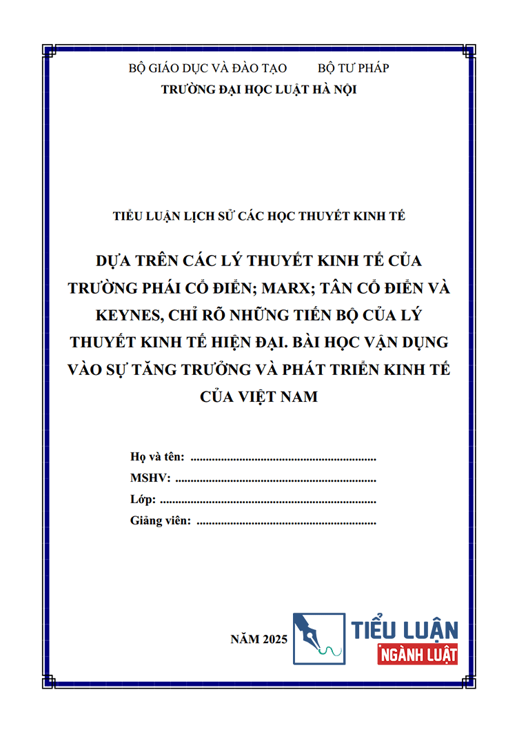 phan tich su tien bo trong ly thuyet kinh te hien dai van dung vao nen kinh te viet nam 1