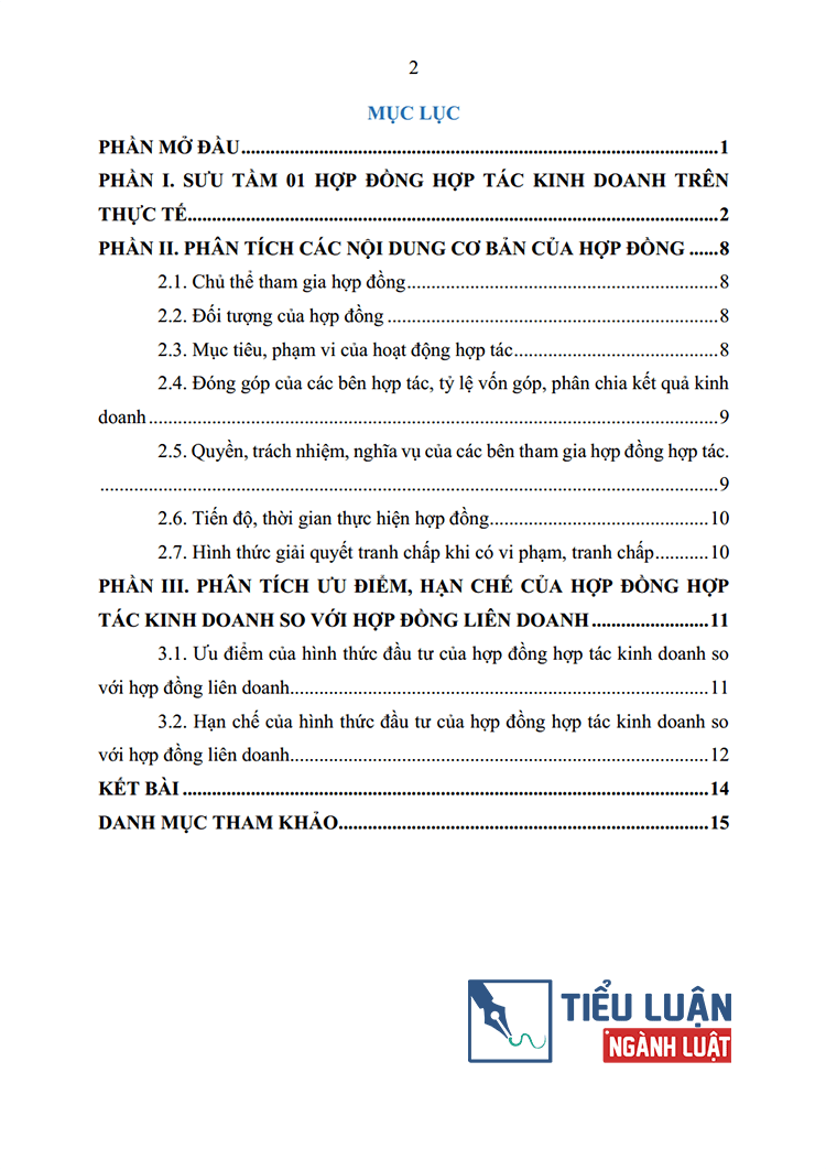 phan tich uu diem han che cua hop dong hop tac kinh doanh so voi hop dong lien doanh 2