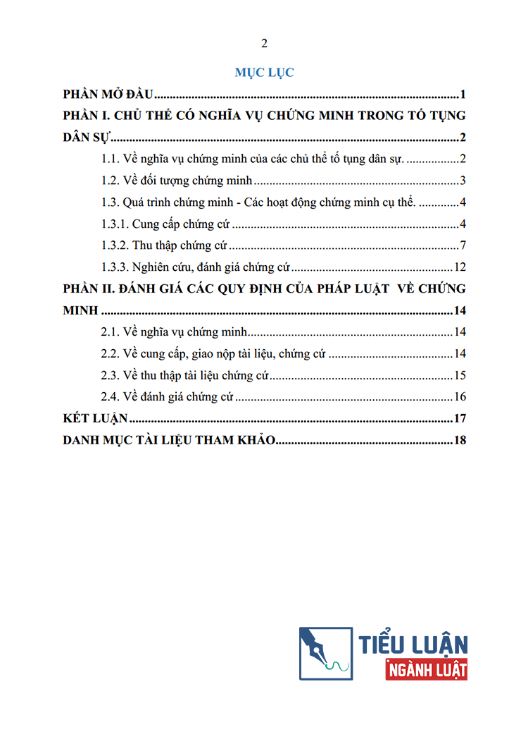 phan tich va danh gia cac quy dinh cua phap luat ve chung minh 2