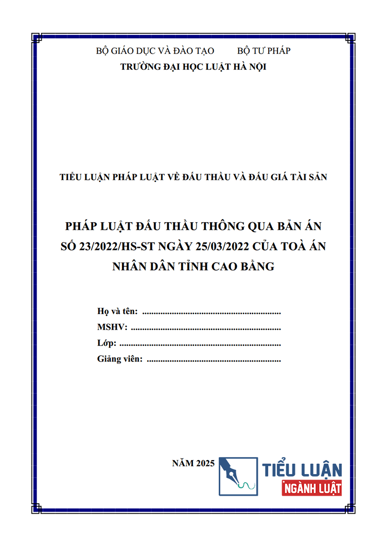 phap luat dau thau thong qua ban an so 23 2022 hs st ngay 25 03 2022 1
