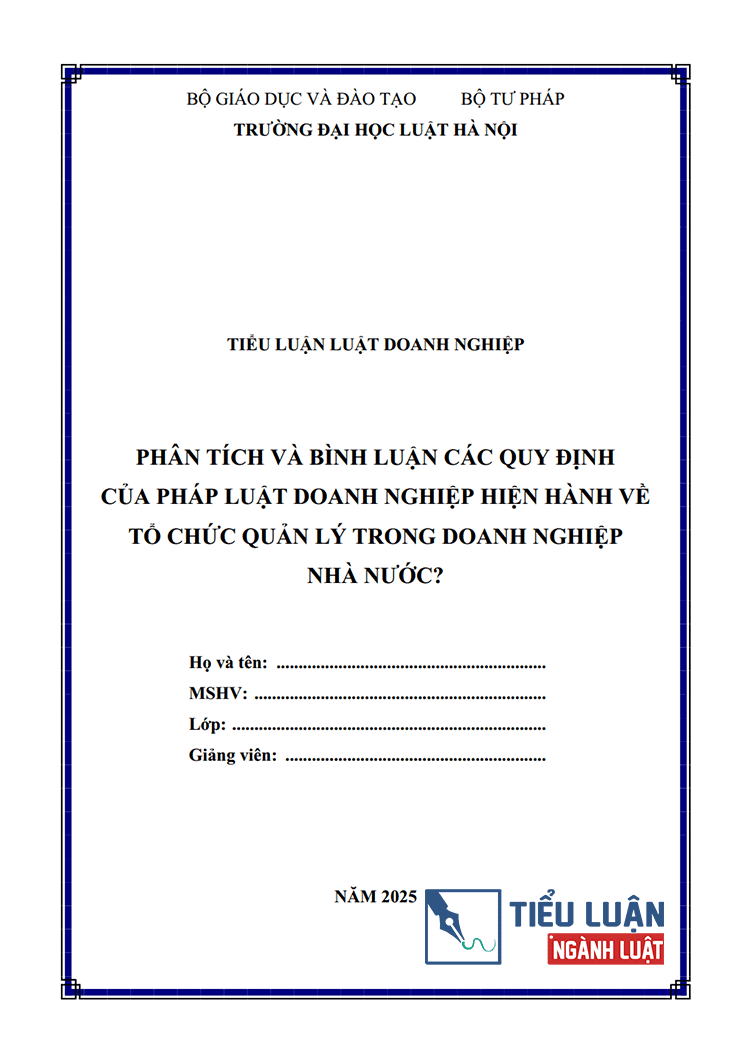 phap luat doanh nghiep hien hanh ve to chuc quan ly trong doanh nghiep nha nuoc 1