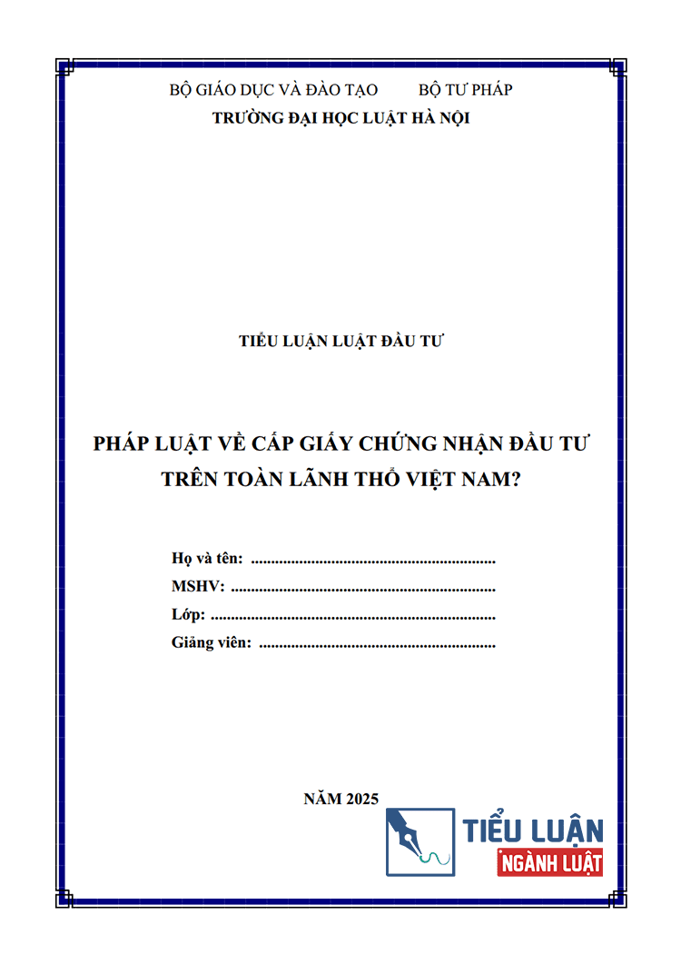 phap luat ve cap giay chung nhan dau tu tren toan lanh tho viet nam 1