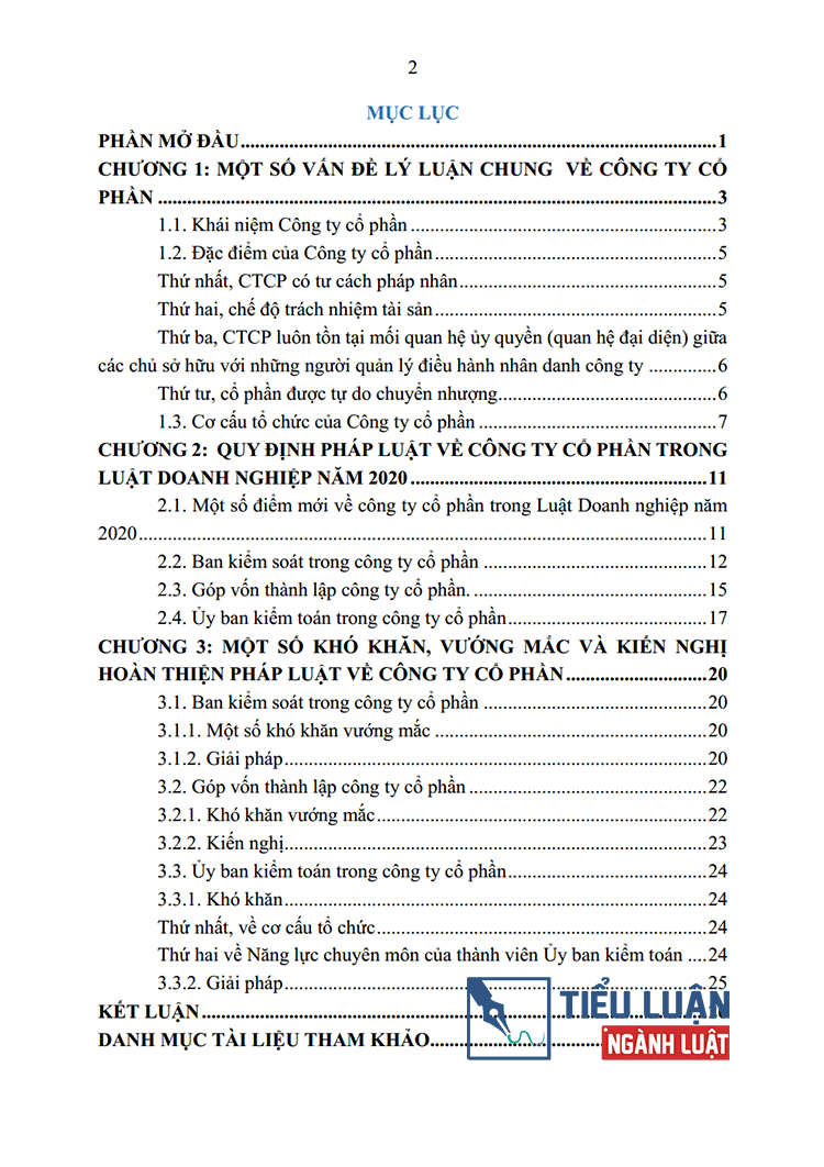 phap luat ve cong ty co phan theo luat doanh nghiep nam 2020 2 2