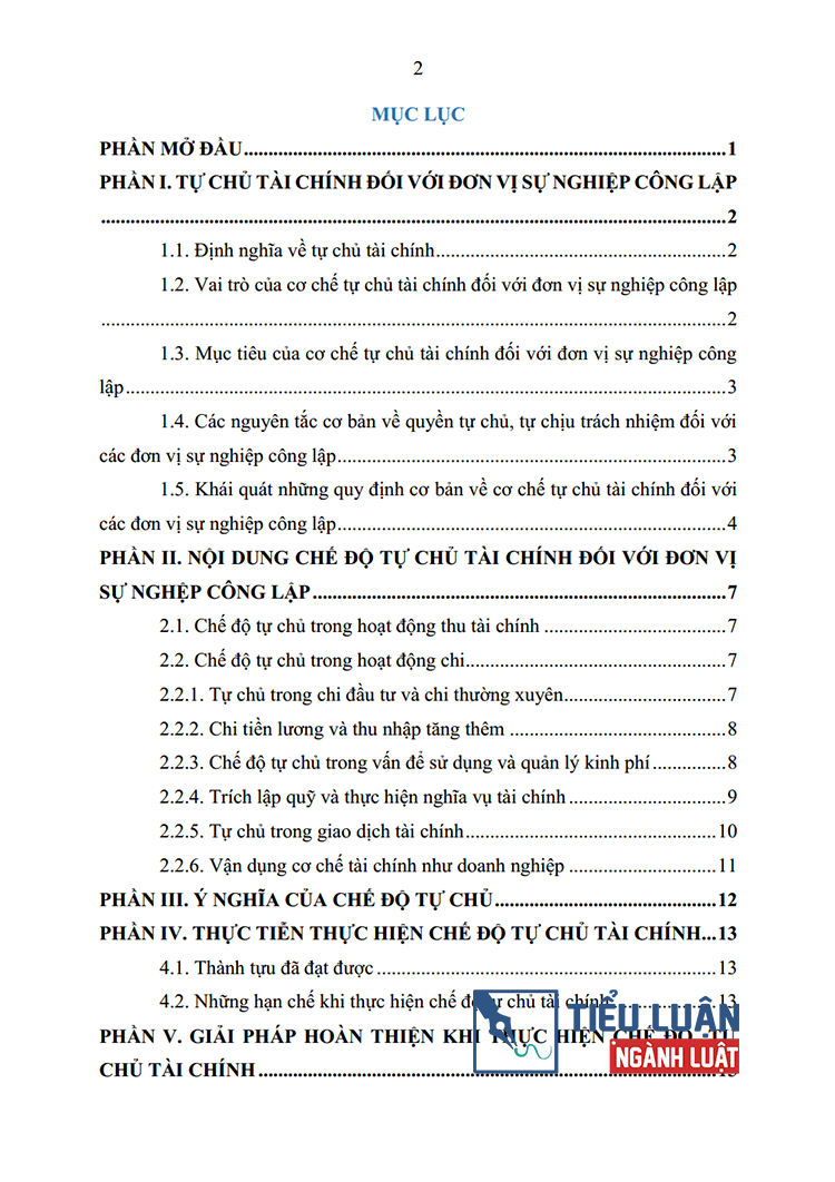 phap luat ve tu chu tai chinh doi voi don vi su nghiep cong lap 2