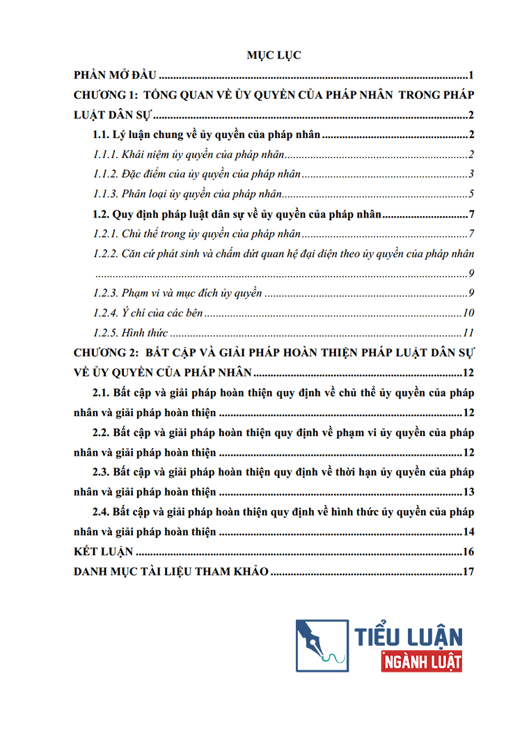 phap luat ve uy quyen cua phap nhan theo quy dinh cua blds nam 2015 2