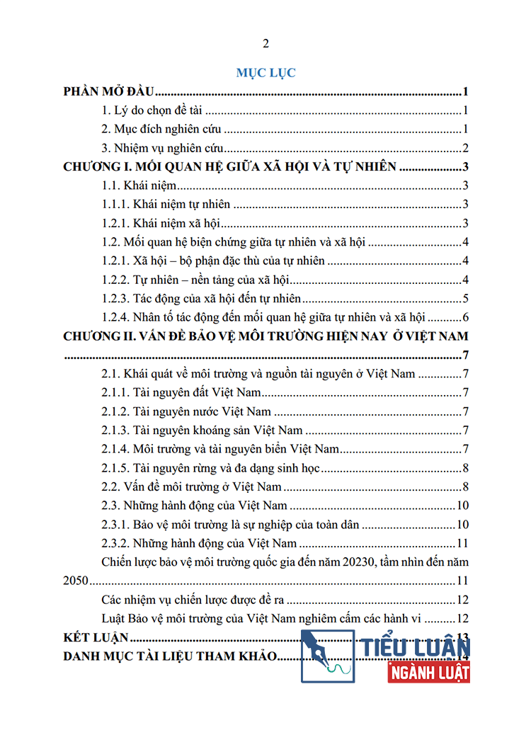 quan he giua xa hoi va tu nhien va van de bao ve moi truong o viet nam hien nay bai 8 2