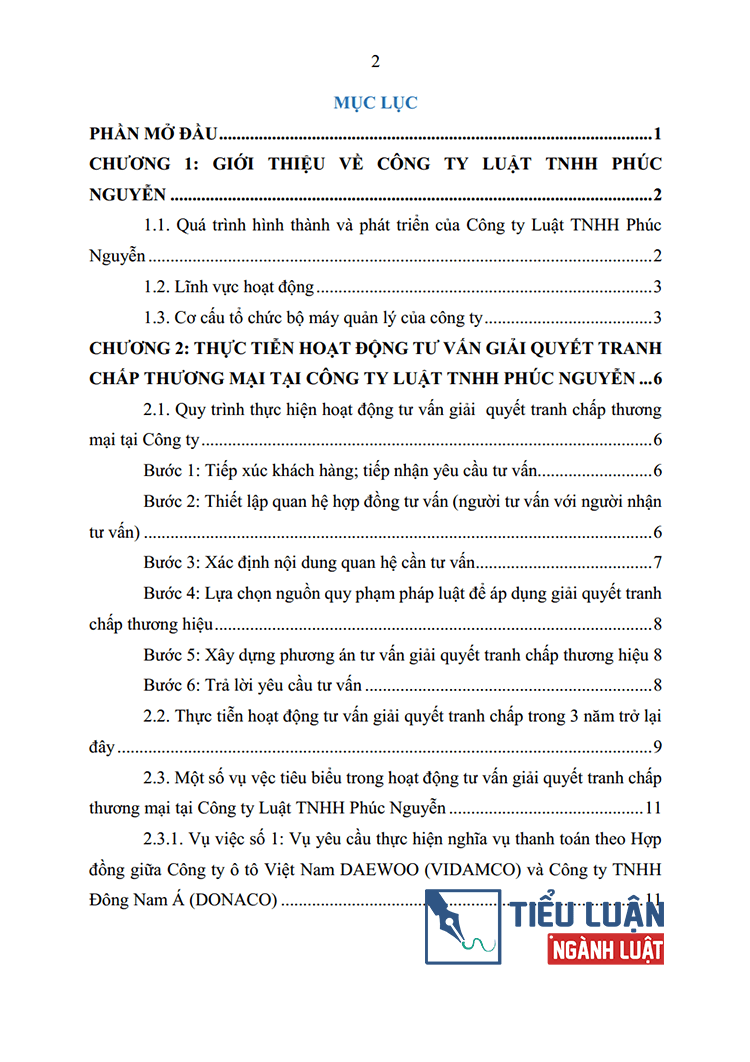 thuc tien hoat dong tu van giai quyet tranh chap thuong mai tai cong ty luat tnhh phuc nguyen 2