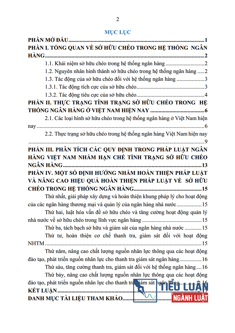thuc trang so huu cheo trong he thong ngan hang hien nay 2