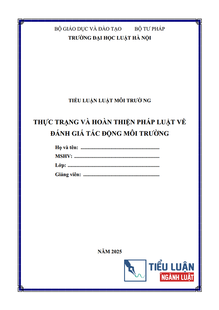 thuc trang va hoan thien phap luat ve danh gia tac dong moi truong 1