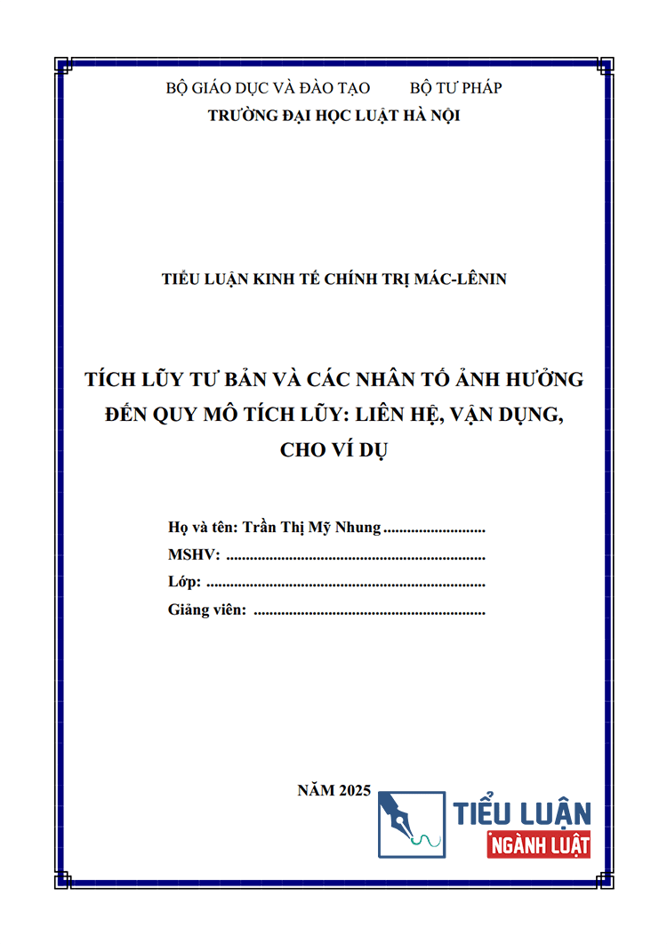 tich luy tu ban va cac nhan to anh huong den quy mo tich luy lien he van dung cho vi du 1