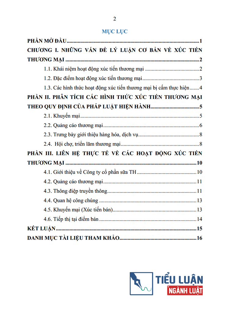 trinh bay khai niem dac diem cua hoat dong xuc tien thuong mai 2