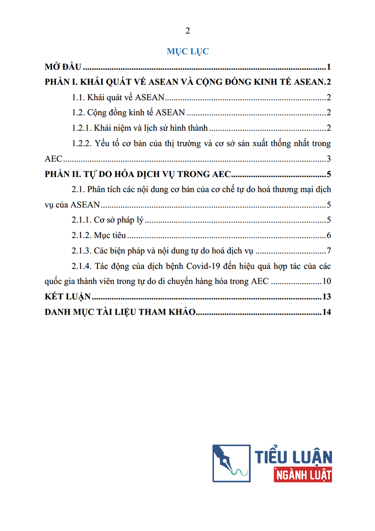 tu do hoa dich vu trong aec 2