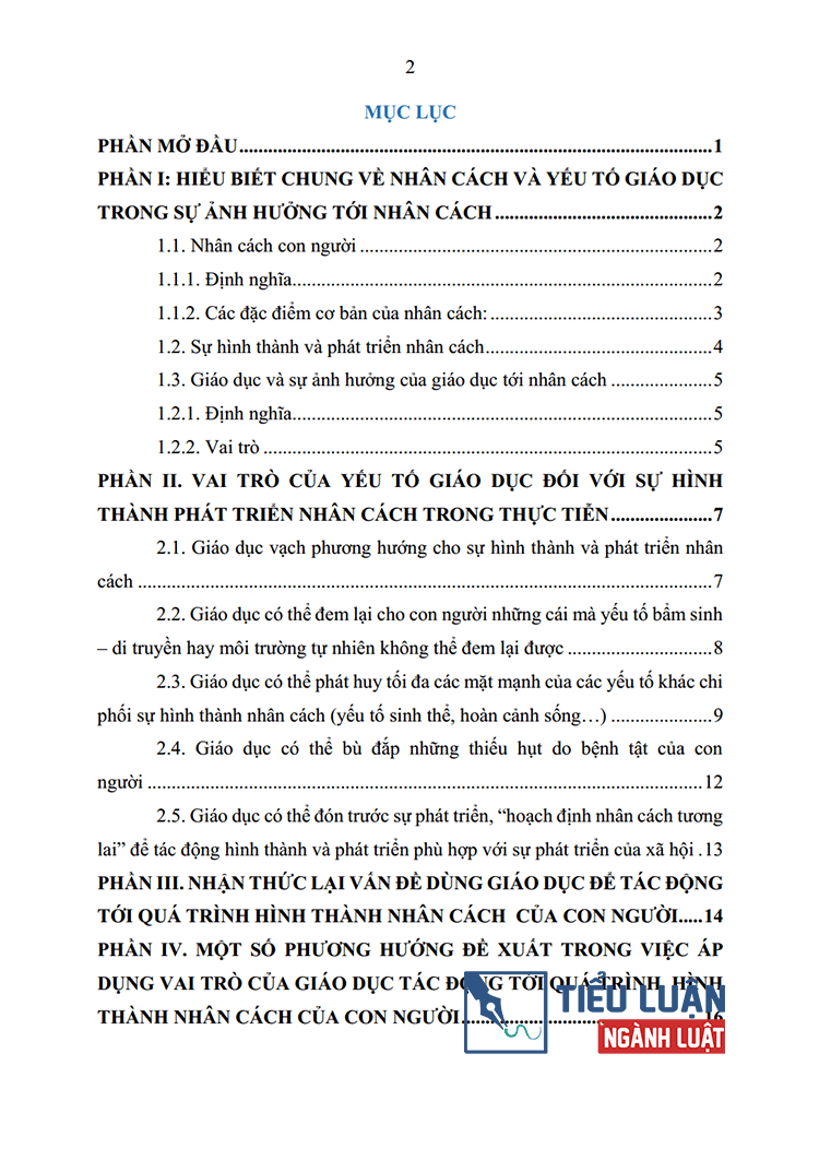 vai tro cua yeu to giao duc doi voi su hinh thanh va phat trien nhan cach 2