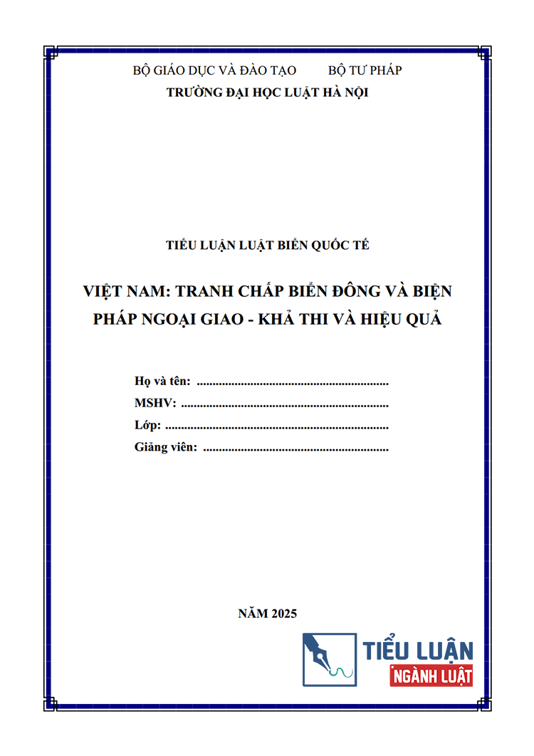 viet nam tranh chap bien dong va bien phap ngoai giao kha thi va hieu qua 1