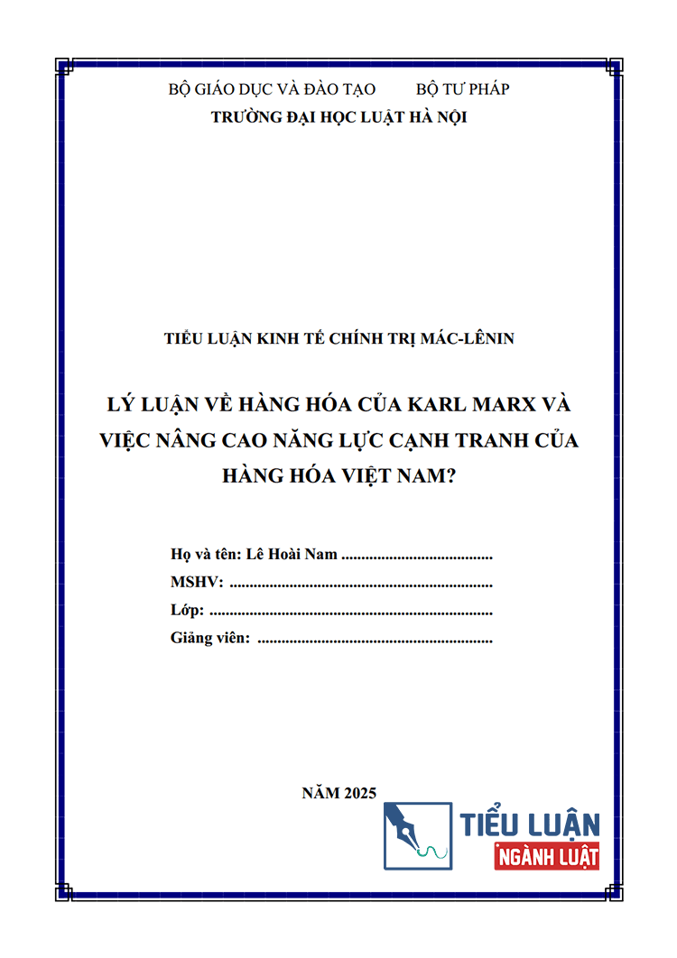 ly luan hang hoa cua karl marx va viec nang cao nang luc canh tranh cua hang hoa viet nam 1
