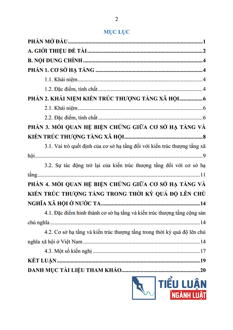 moi quan he bien chung giua co so ha tang va kien truc thuong tang cua xa hoi su van dung cua dang ta trong doi moi dat nuoc 2