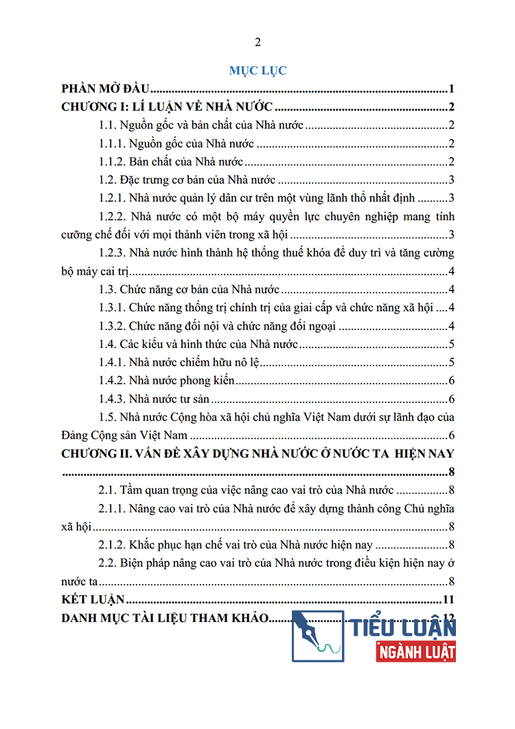 nha nuoc va van de nang cao vai tro cua nha nuoc trong dieu kien hien nay o nuoc ta bai 2 2